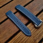 Baltic Blue Lizard Strap for Grand Seiko Snowflake