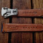 Baltic Blue Lizard Strap for Grand Seiko Snowflake
