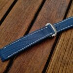 Baltic Blue Lizard Strap for Grand Seiko Snowflake