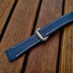 Baltic Blue Lizard Strap for Grand Seiko Snowflake