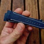 Baltic Blue Lizard Strap for Grand Seiko Snowflake