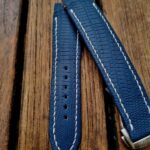 Baltic Blue Lizard Strap for Grand Seiko Snowflake