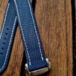 Baltic Blue Lizard Strap for Grand Seiko Snowflake