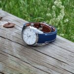 Baltic Blue Lizard Strap for Grand Seiko Snowflake