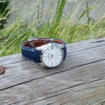 Baltic Blue Lizard Strap for Grand Seiko Snowflake
