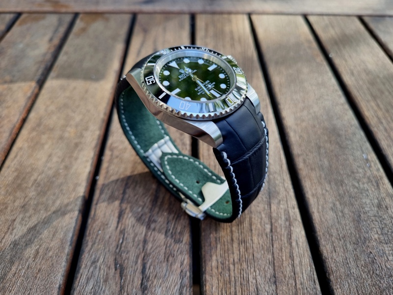 For Sale: SuperMatte Alligator Strap for Rolex Submariner or GMT