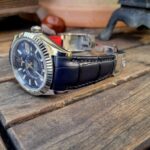 Deep Blue Alligator Strap for Rolex Sky-Dweller
