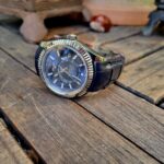 Deep Blue Alligator Strap for Rolex Sky-Dweller