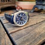 Deep Blue Alligator Strap for Rolex Sky-Dweller