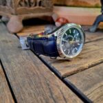 Deep Blue Alligator Strap for Rolex Sky-Dweller