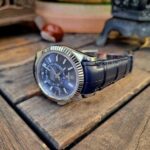 Deep Blue Alligator Strap for Rolex Sky-Dweller