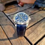 Deep Blue Alligator Strap for Rolex Sky-Dweller