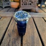 Deep Blue Alligator Strap for Rolex Sky-Dweller