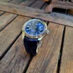 Deep Blue Alligator Strap for Rolex Sky-Dweller