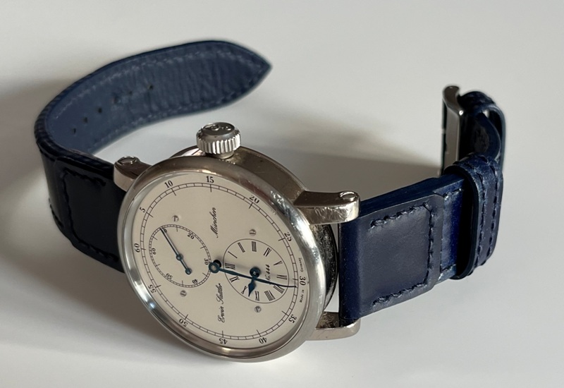 Navy Shell Cordovan Strap for Erwin Sattler