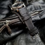 Waxed Canvas and leather Bund Strap