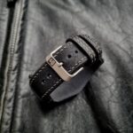 Waxed Canvas and leather Bund Strap