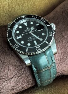 Martinique Blue Alligator for Rolex Submariner