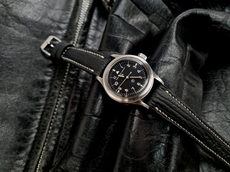 Sharkskin strap for IWC Mark XI