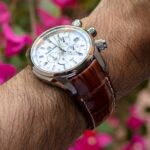 Grand Seiko SBGC247 on Whiskey Alligator strap with Fully Integrated Fit