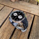 Black Nubuck Alligator Strap for IWC Portugieser Chronograph IW3714