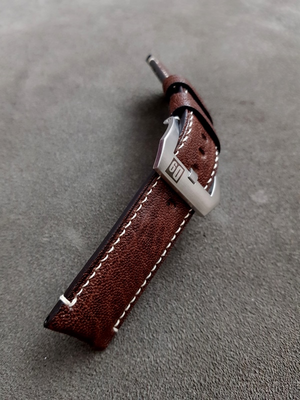 D9 Safari Brown African Goat watch strap 24.24mm 3