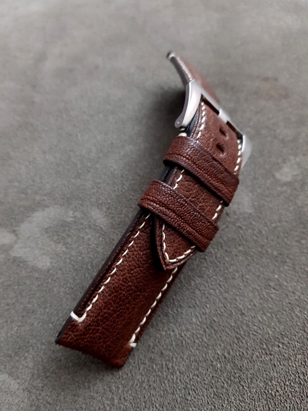 D9 Safari Brown African Goat watch strap 24.24mm 4