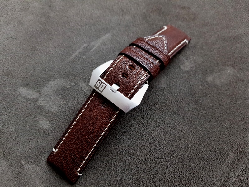 D9 Safari Brown African Goat watch strap 24.24mm 5