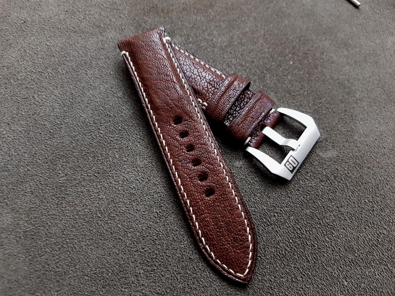 D9 Safari Brown African Goat watch strap 24.24mm 6