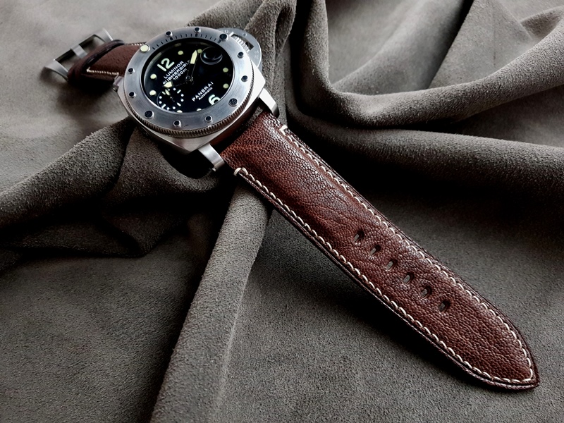 D9 Safari Brown African Goat watch strap 24.24mm 8
