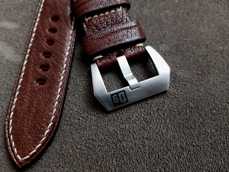 Safari Brown African Goat watch strap 24.24mm (2)