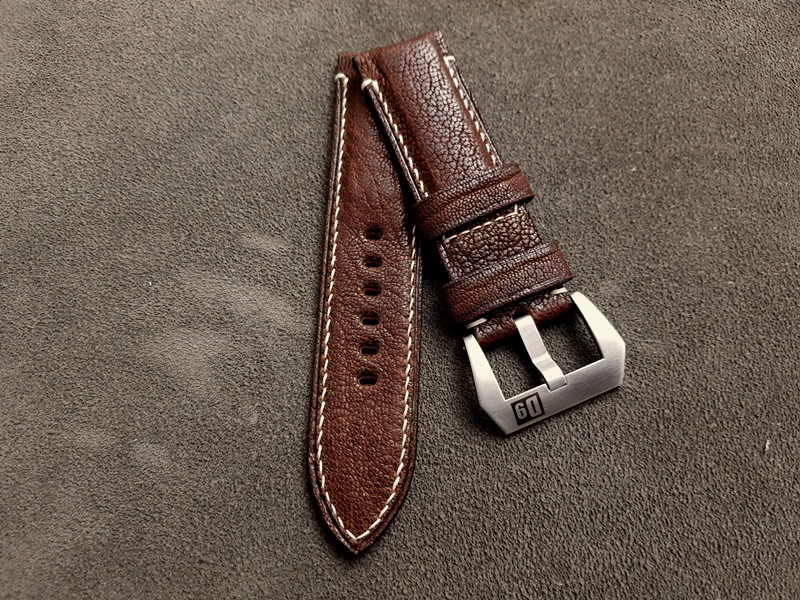 Safari Brown African Goat watch strap 24.24mm