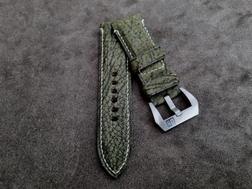 Army Green D9 Nubuck Goat strap 26 mm