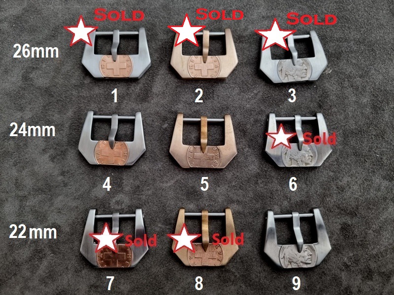 Massiv 24mm & 22mm buckles by formerly Maddog